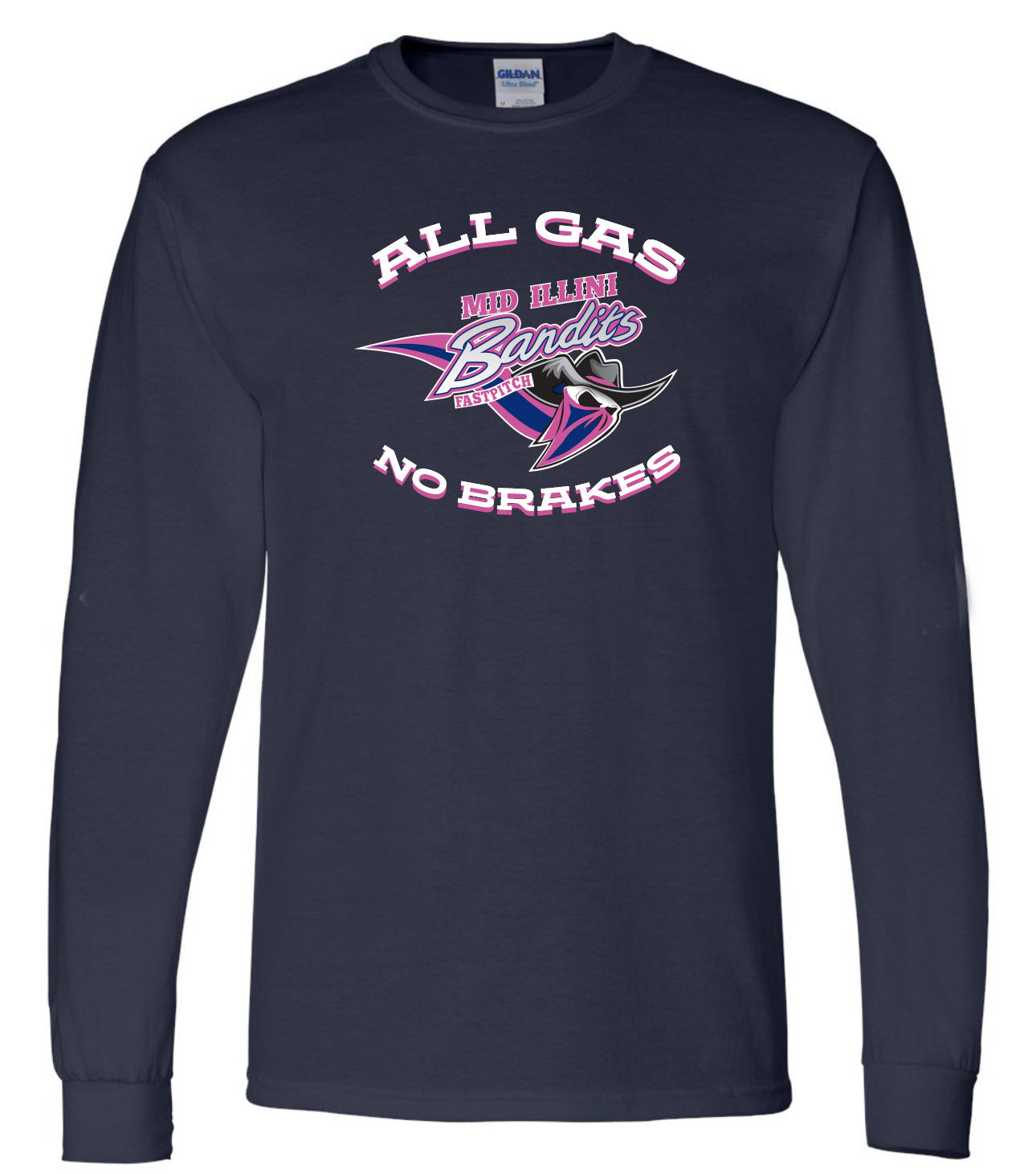 50/50 Dry blend T shirt long sleeve unisex all gas