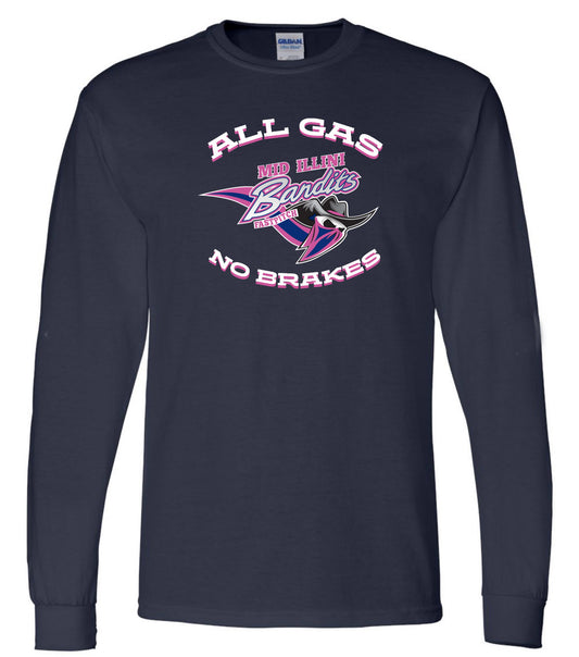 50/50 Dry blend T shirt long sleeve unisex all gas