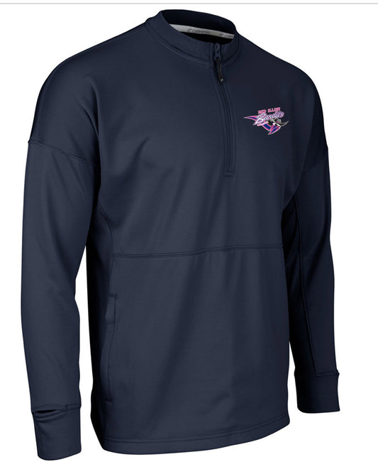 *New* Embroidered logo 1/4 Zip pullover (2 color options)