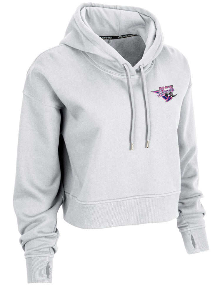 *New* Embroidered Logo CROP Top HOODIE